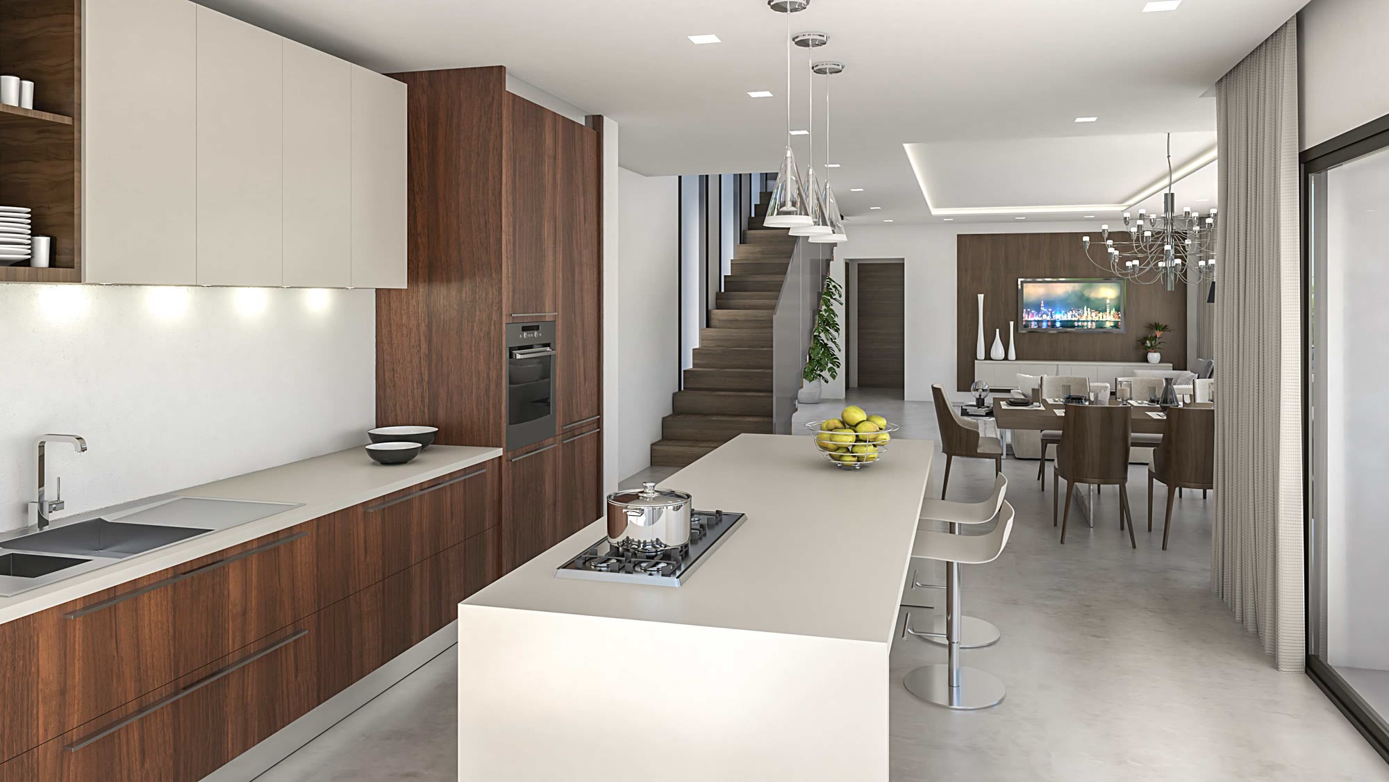 Villa de diseño estilo vela con piscina infinity en forma de D en Dénia – Foto 9
