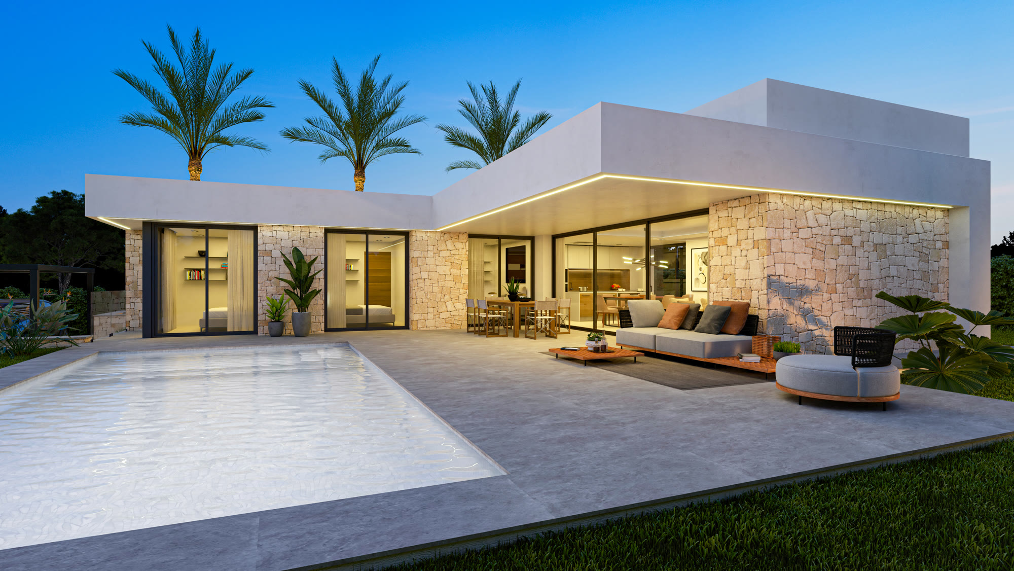 Eingeschossige Villa mit Pool und Bergblick in Dénia – Foto 1
