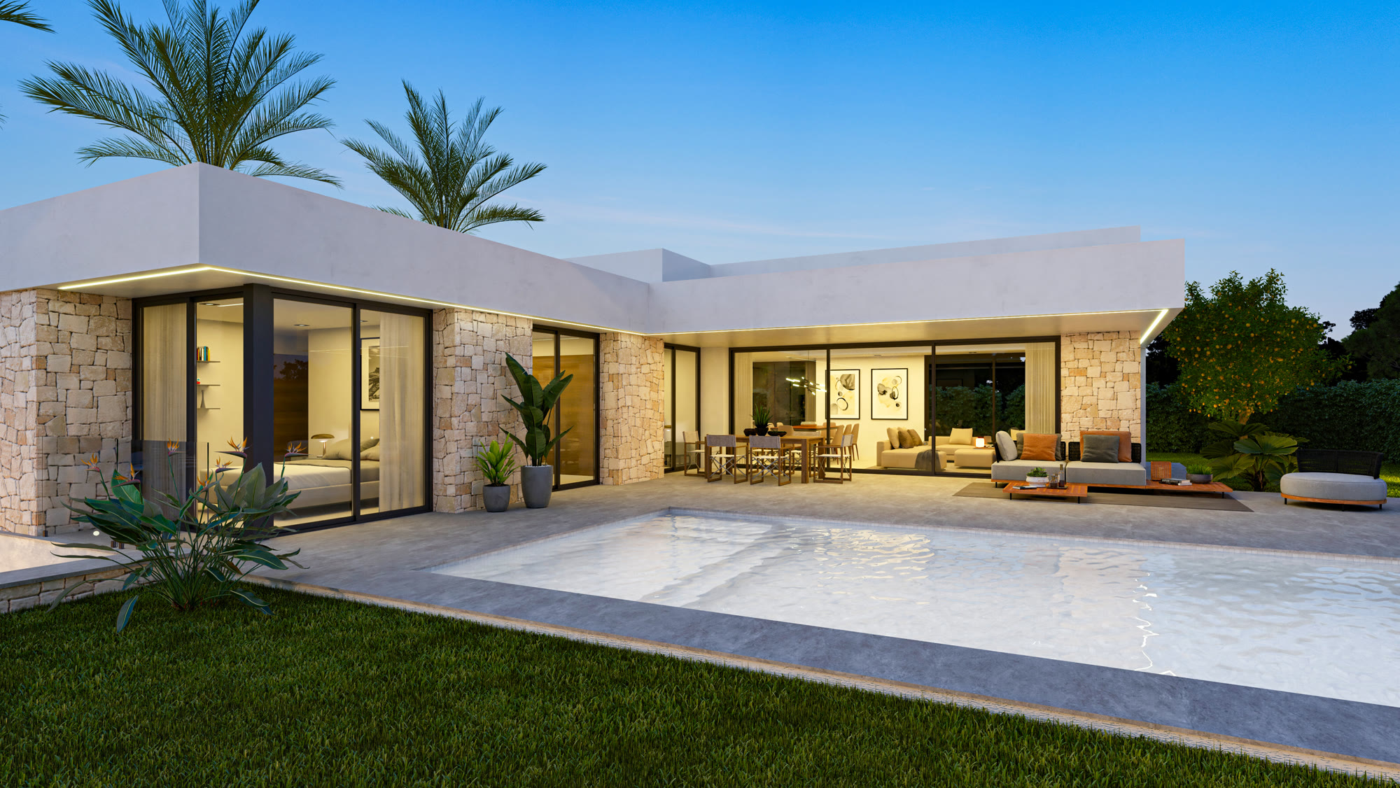 Eingeschossige Villa mit Pool und Bergblick in Dénia – Foto 2