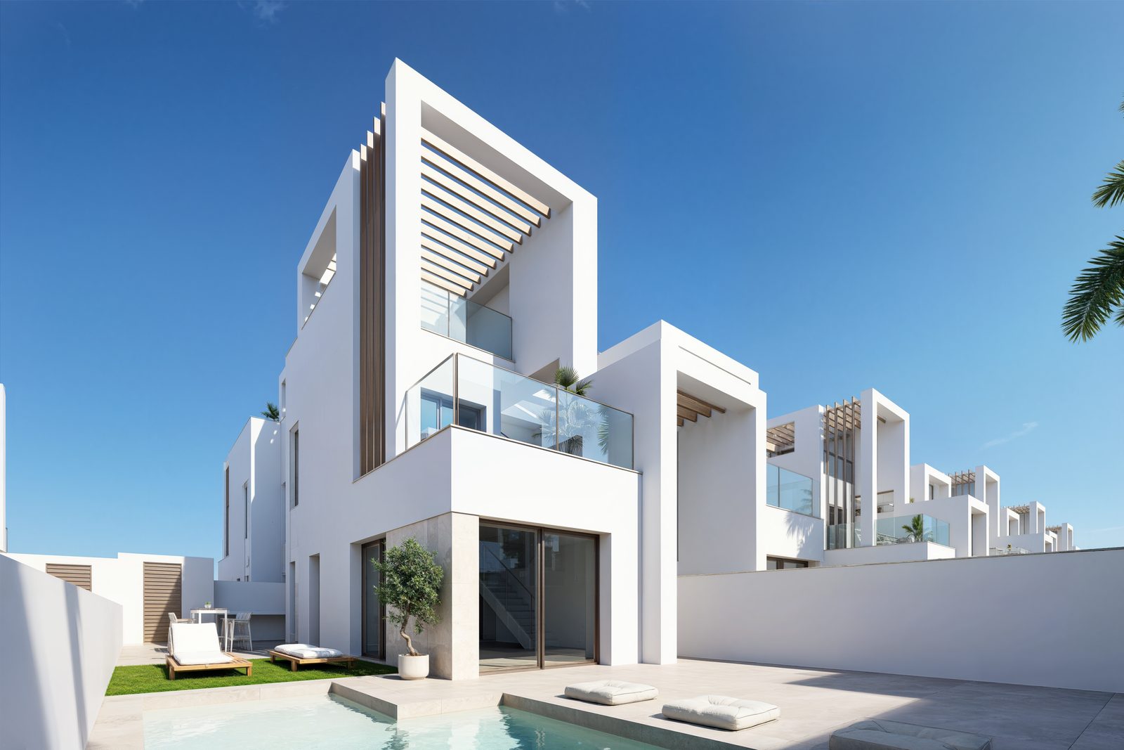 Townhouse with pool, garden and solarium – photo 1