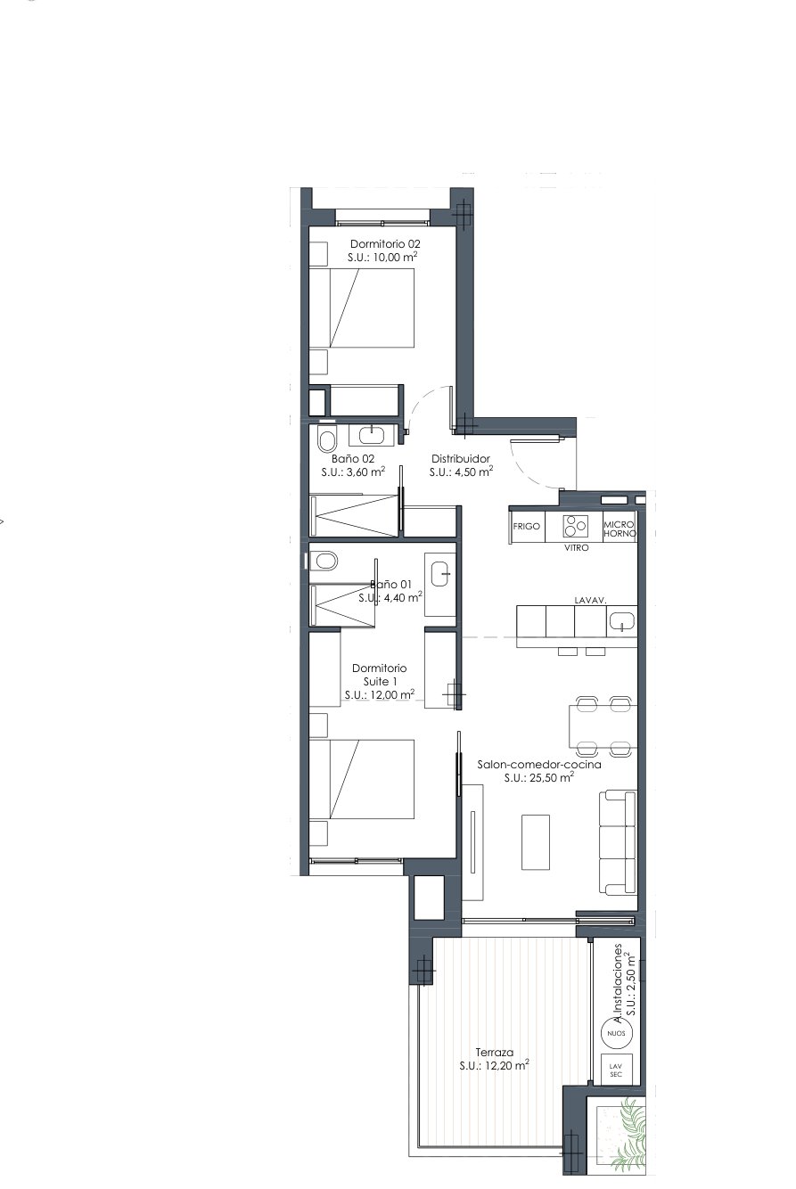 Floor plan of the apartment