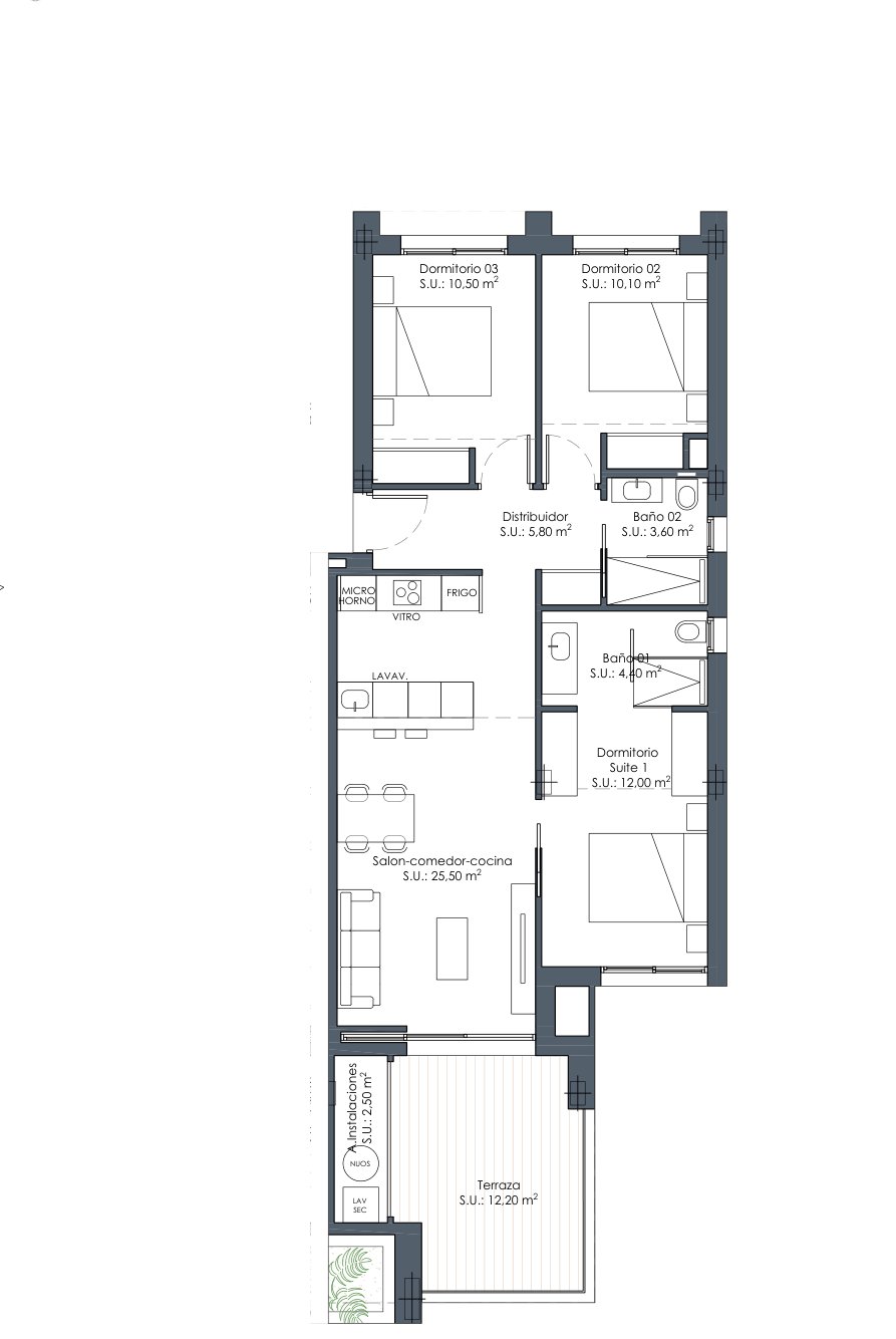 Grundriss der Wohnung