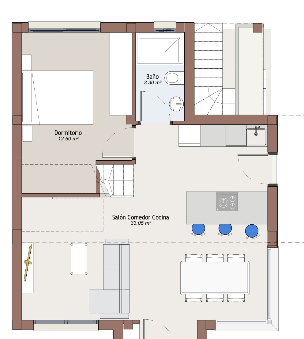 Floor plan of the ground floor