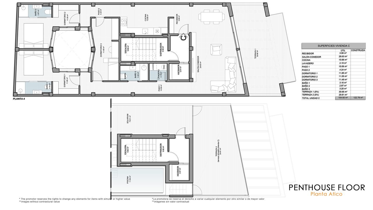 Penthouse floor