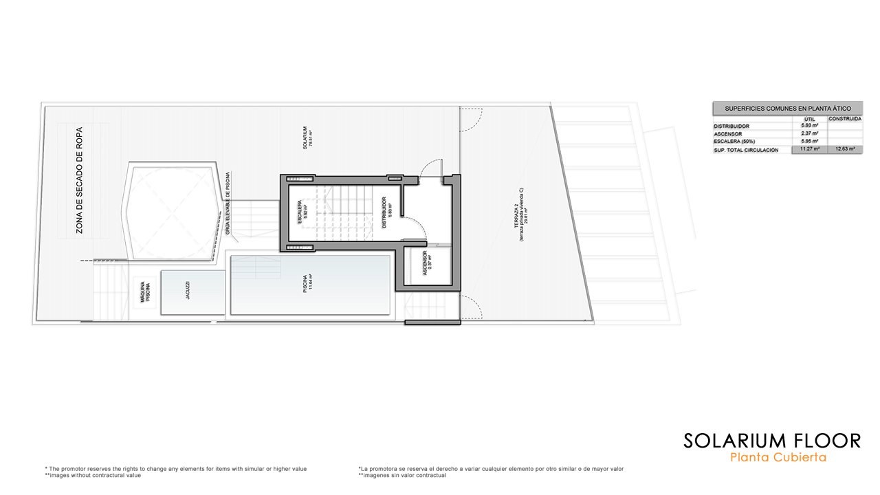 Solarium floor