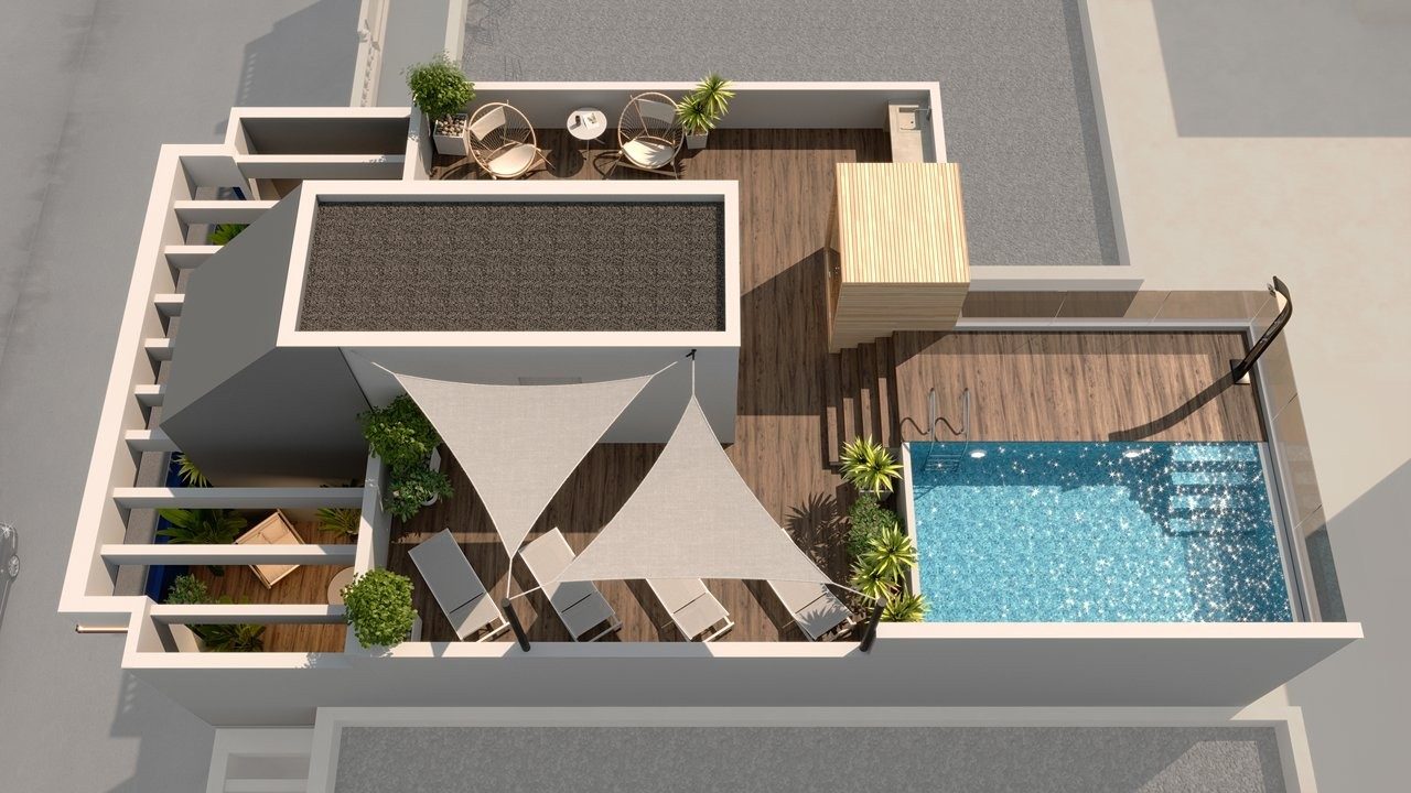 New-build apartments with rooftop pool and sauna – photo 7