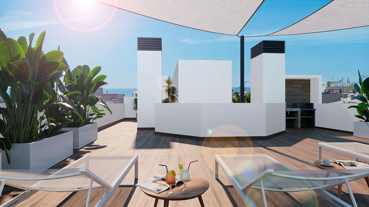 New-build apartments with rooftop pool, gym and sauna – photo 8