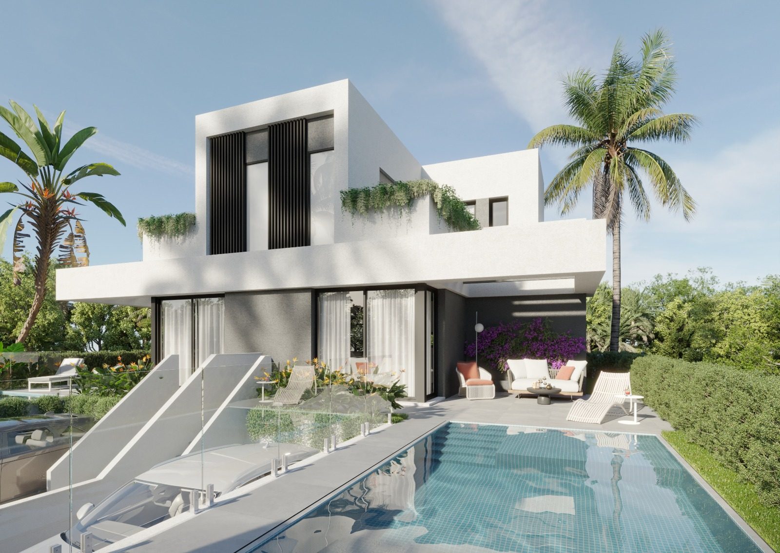 New-build townhouse with private pool, three levels – photo 1