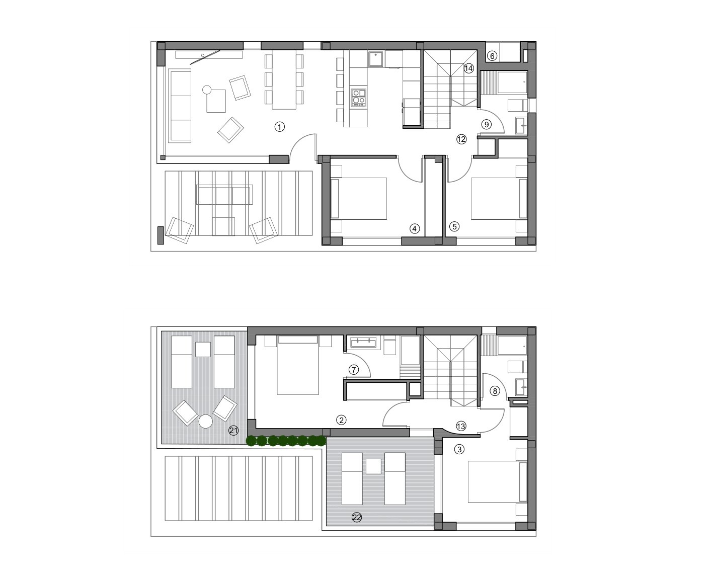 Floor plan – further floors