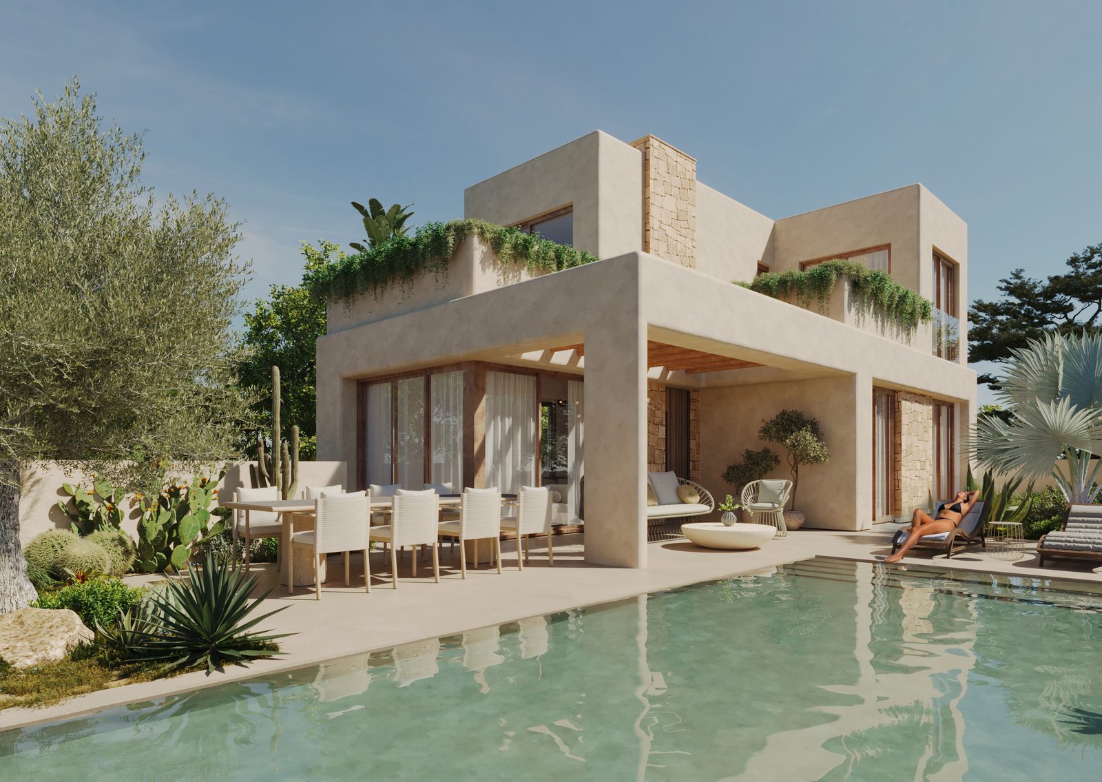New-build villa with private pool, three levels – photo 2