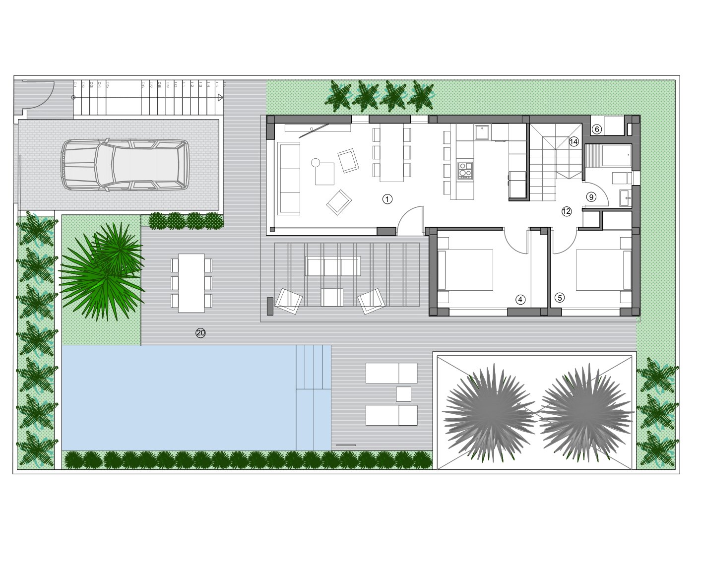 Floor plan (developer plan)