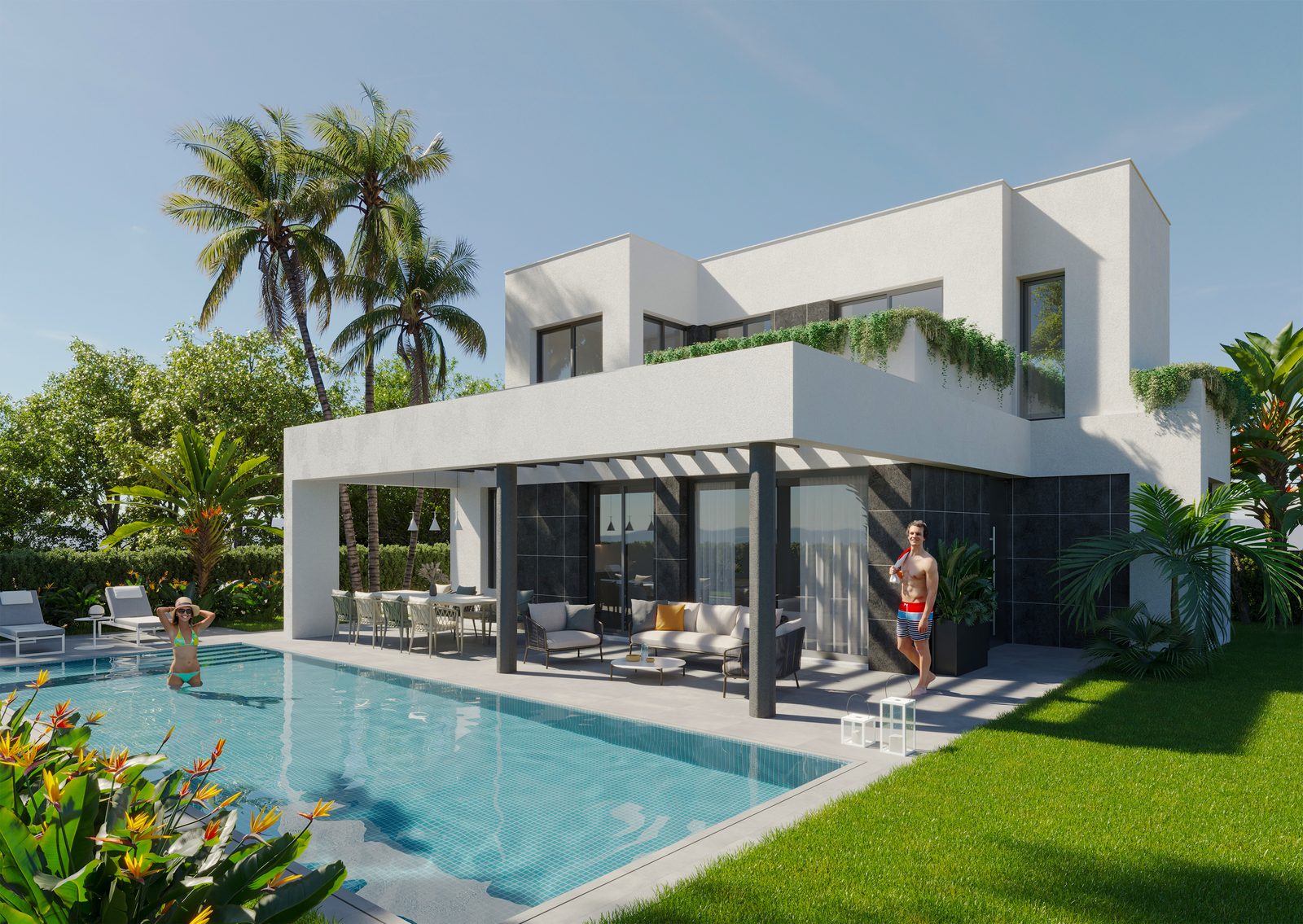 New-build villa with private pool and covered terrace – photo 1