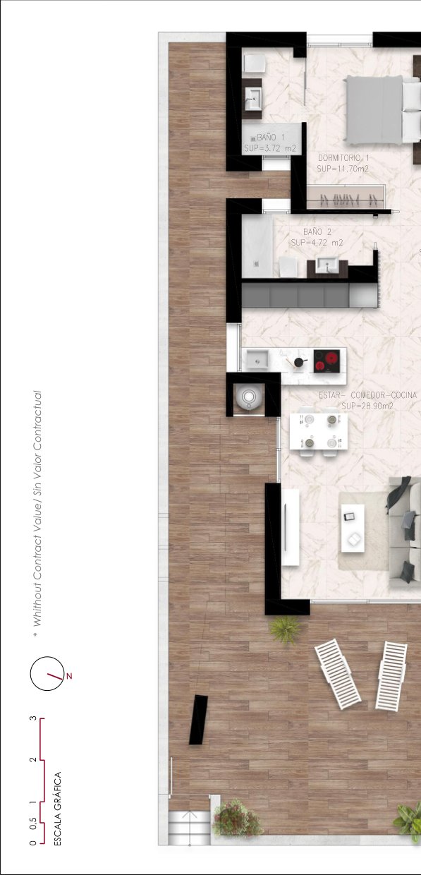 Grundriss (Plan des Bauträgers)
