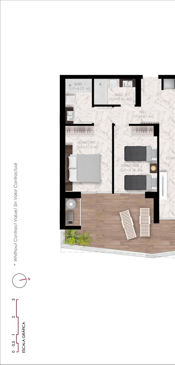 Floor plan (developer plan)