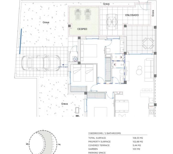 Floor plan (developer plan)