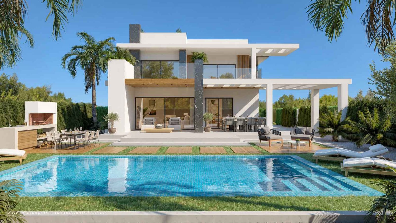 Neubau-Villa mit Privatpool – Foto 1