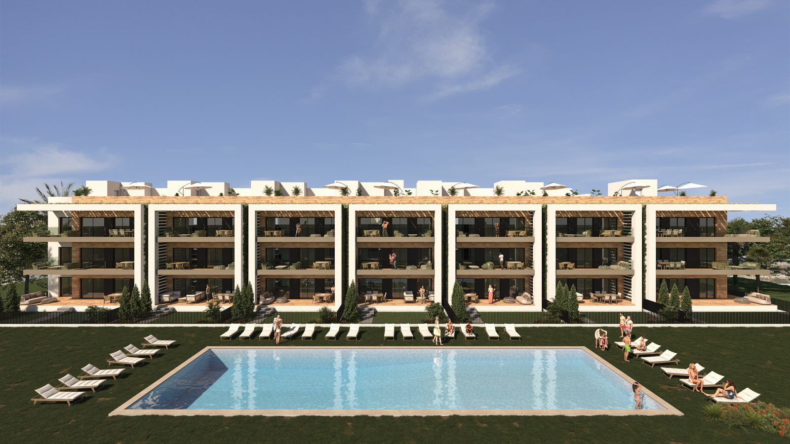 New-build top-floor apartment with private solarium – photo 1