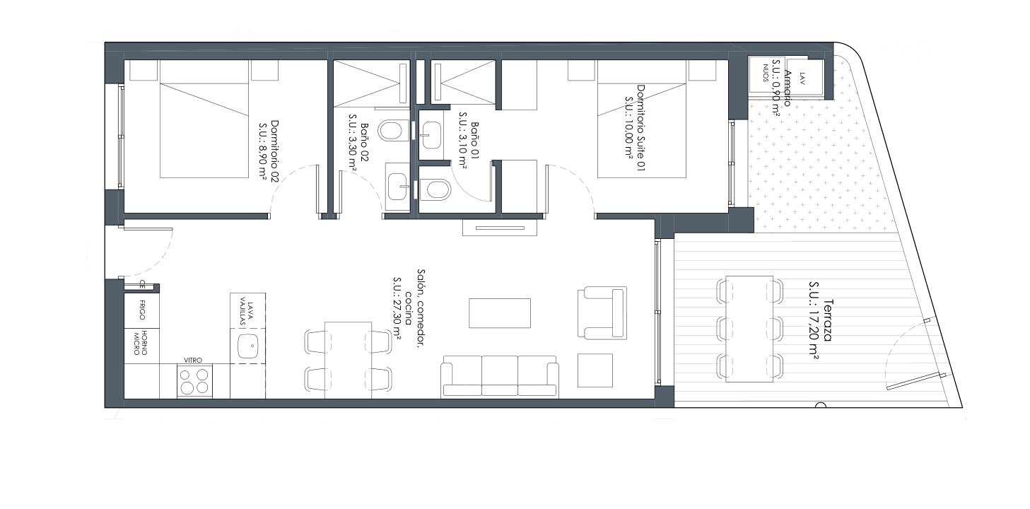 Grundriss (Plan des Bauträgers)