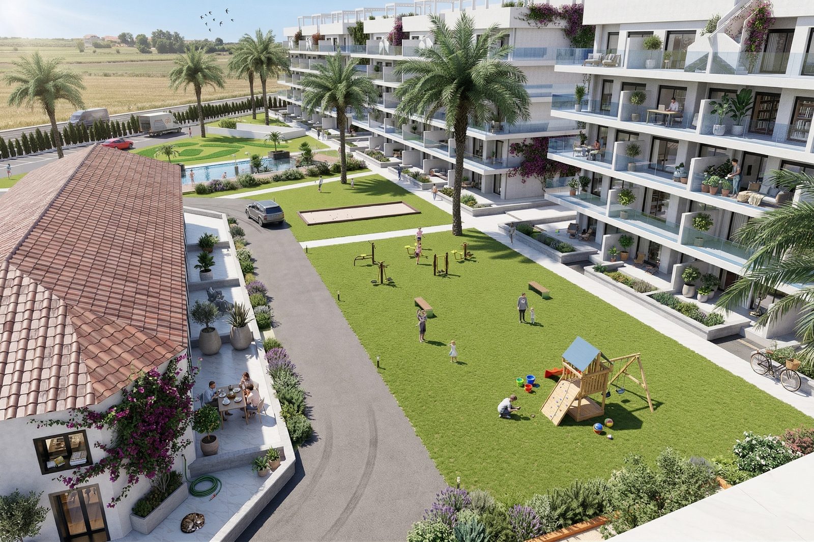 New-build garden apartments with communal pool – photo 2