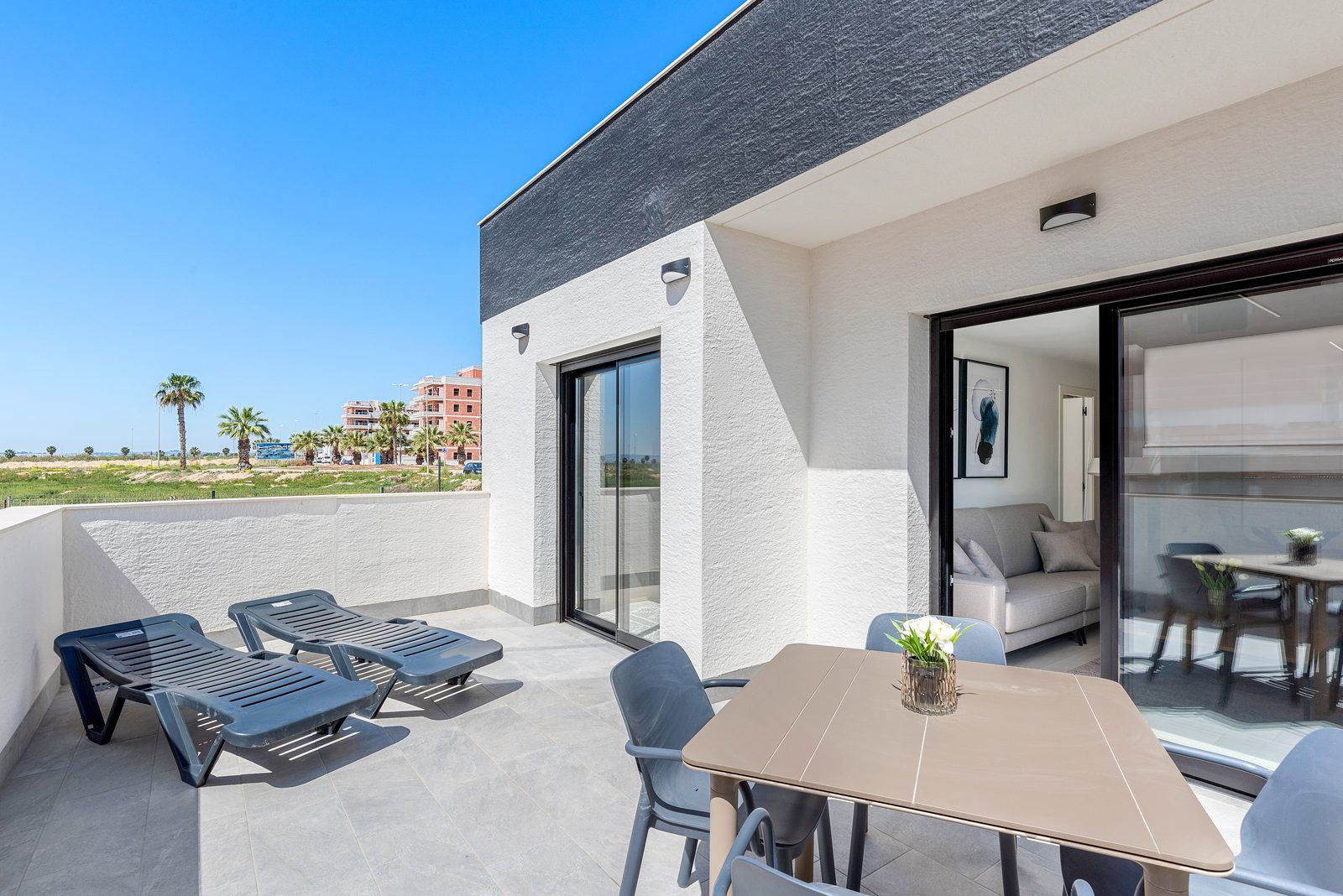 New-build garden apartment with communal pool – photo 1