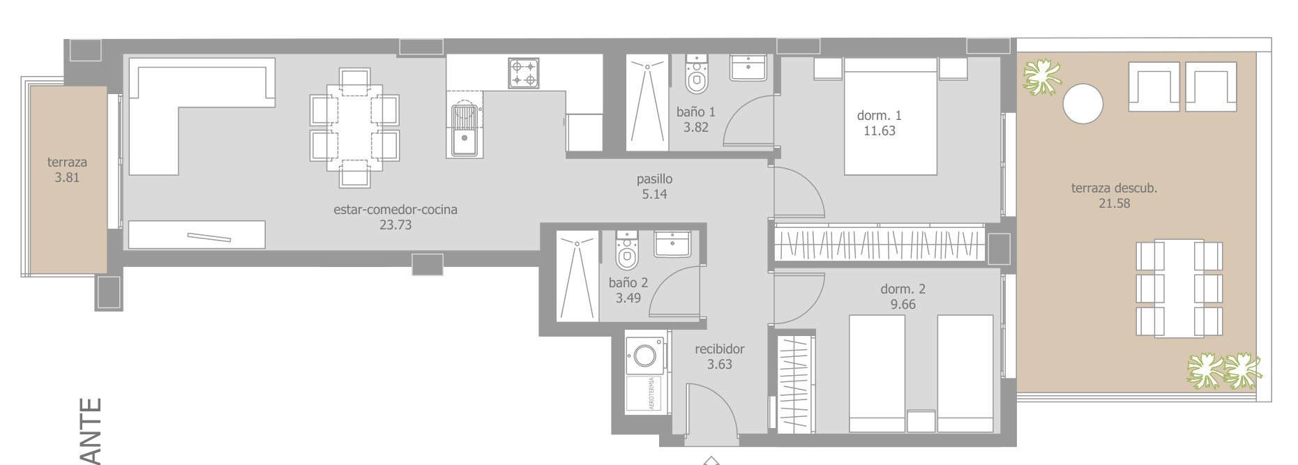 Floor plan (developer plan)
