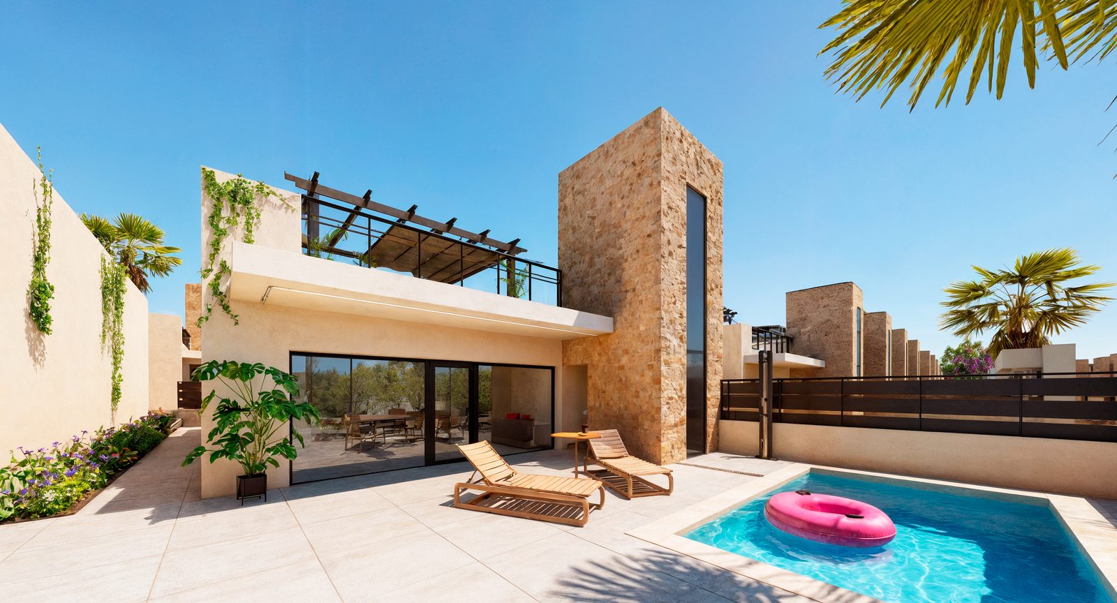 New-build single-storey villa with pool and roof solarium – photo 1