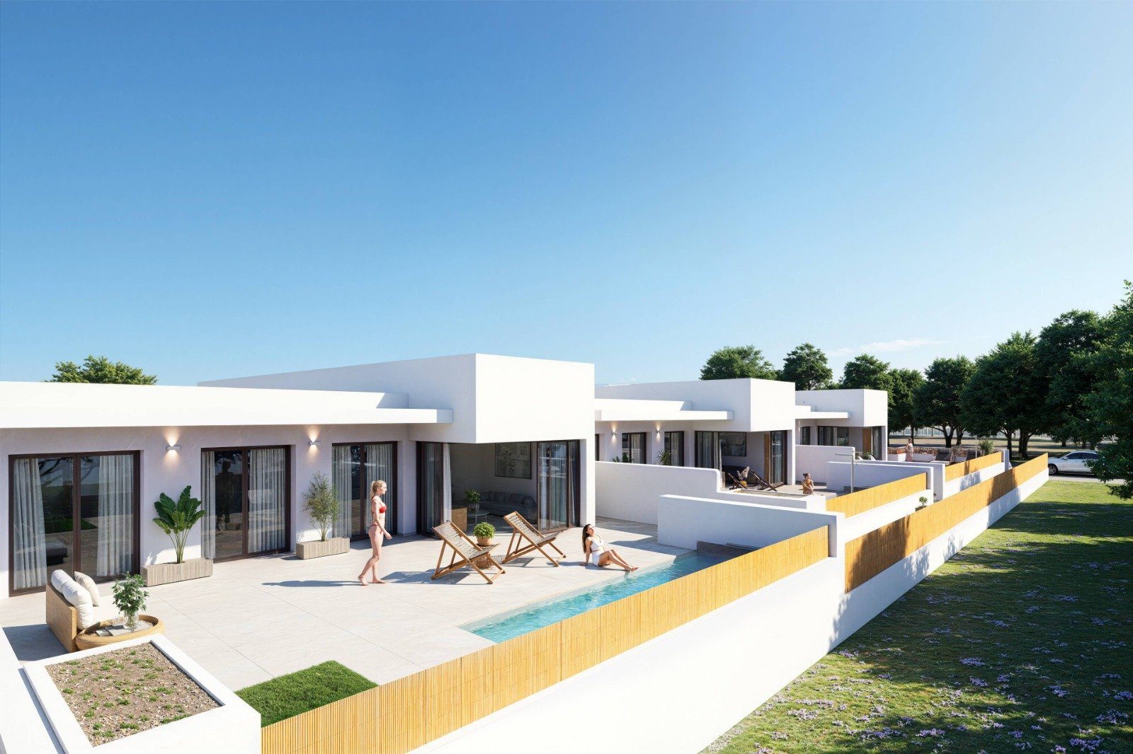 New-build townhouse with private pool, solarium and own outdoor parking space – photo 1