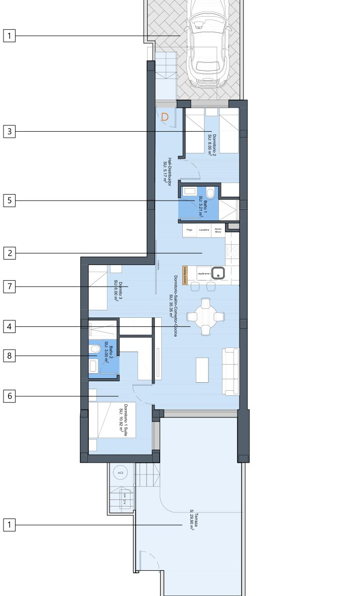 Floor plan (developer plan)