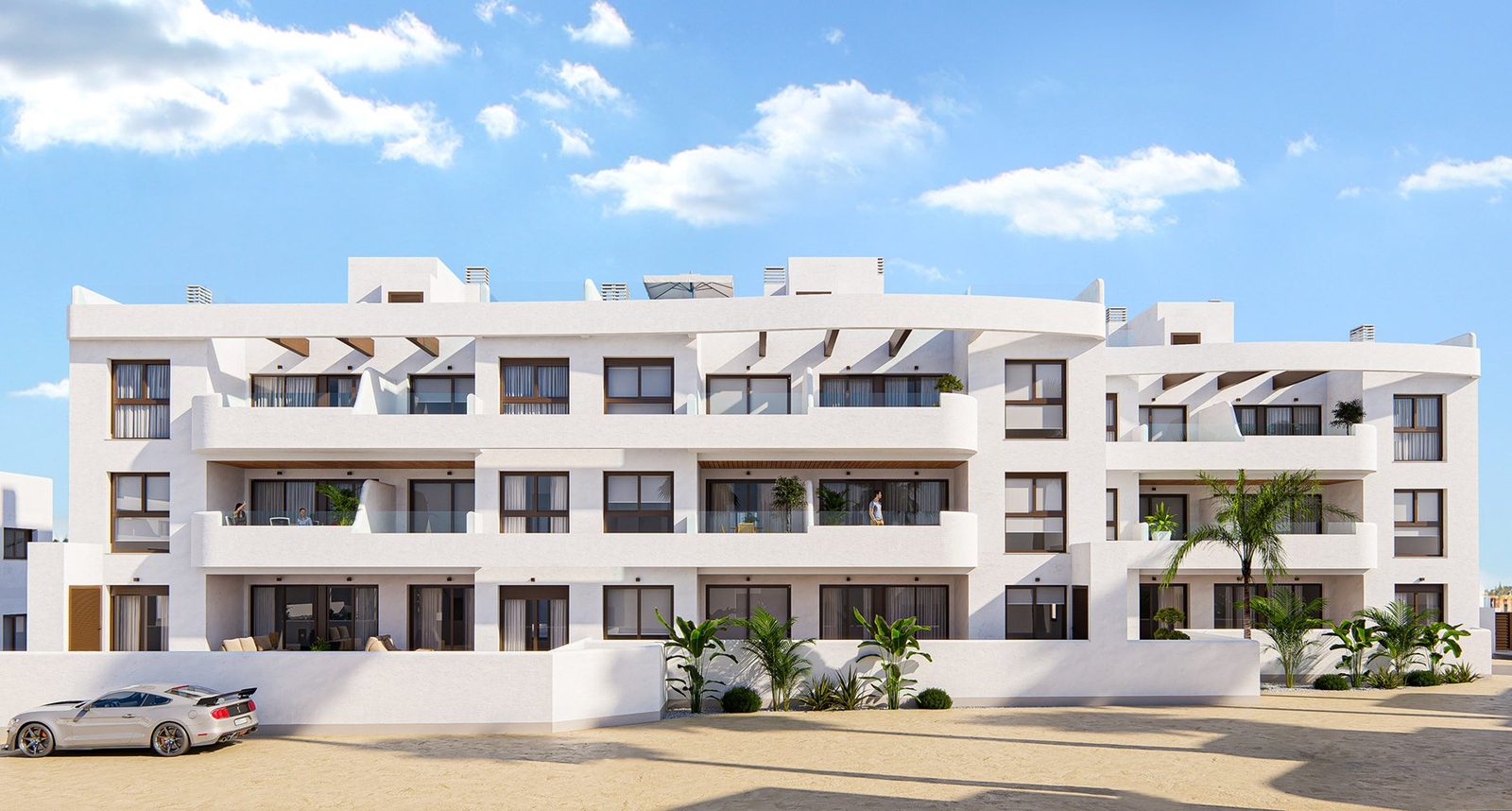 New-build apartment on the golf course with terrace and private solarium – photo 1