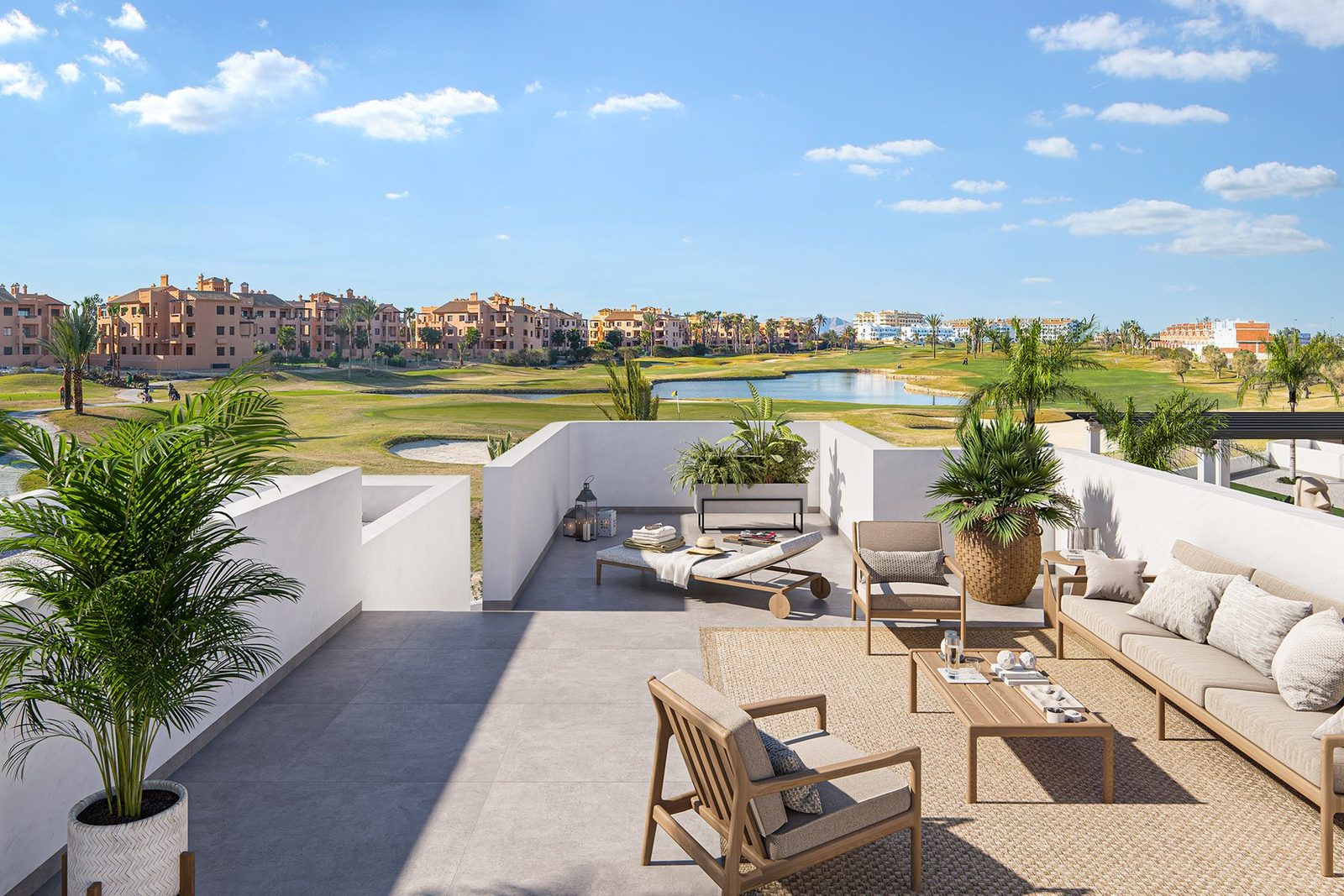 New-build apartment on the golf course with terrace and private solarium – photo 4