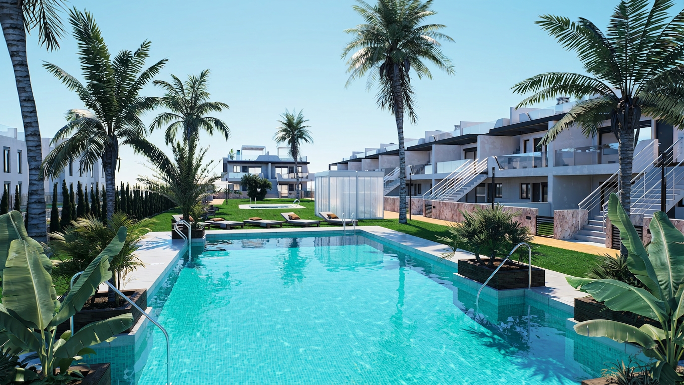 Villa met solarium (visualisatie)