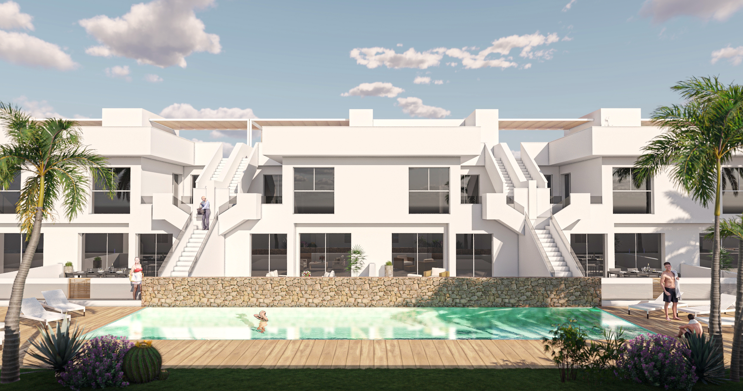 Communal pool and development (visualisation)
