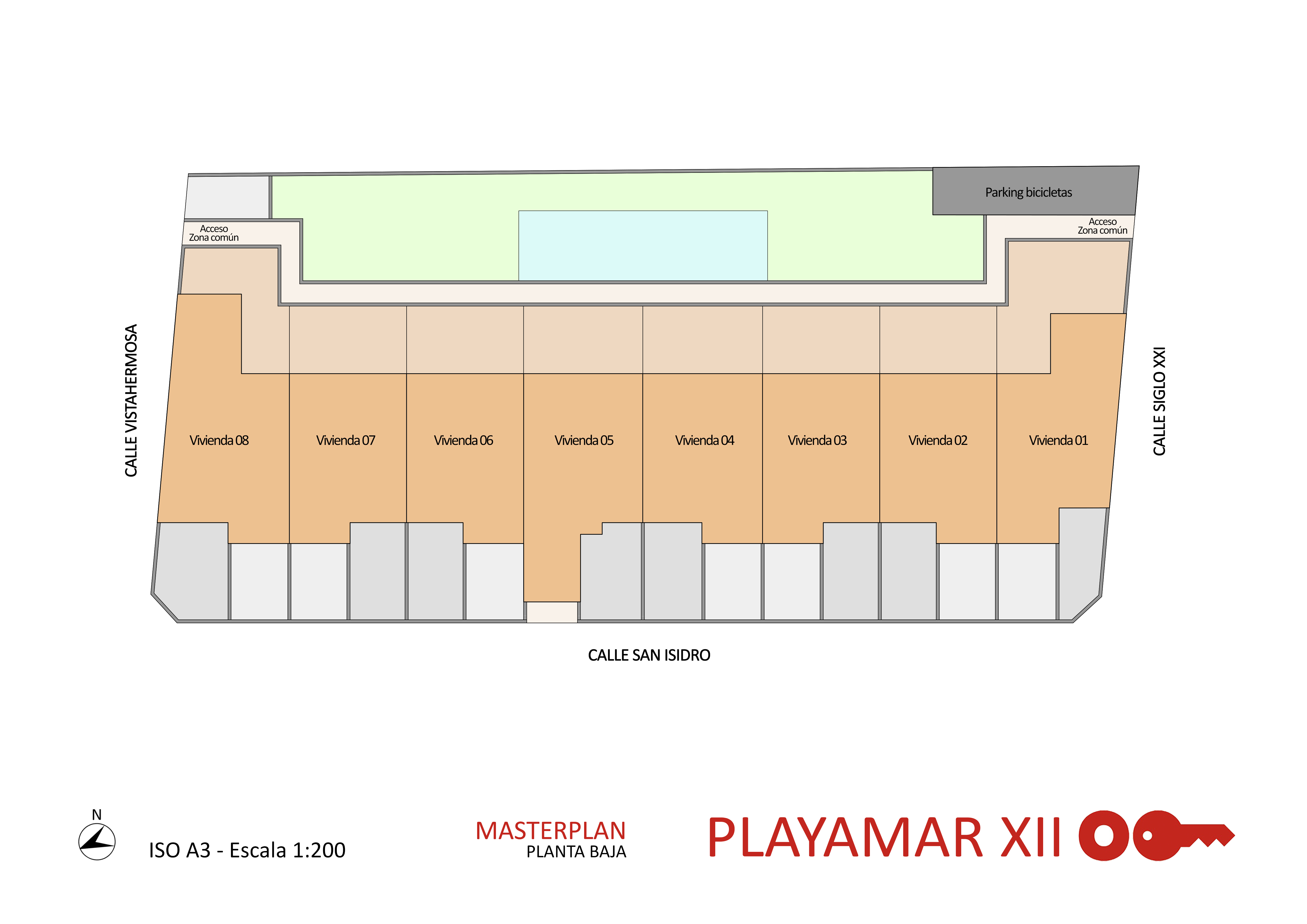 Site plan of the development