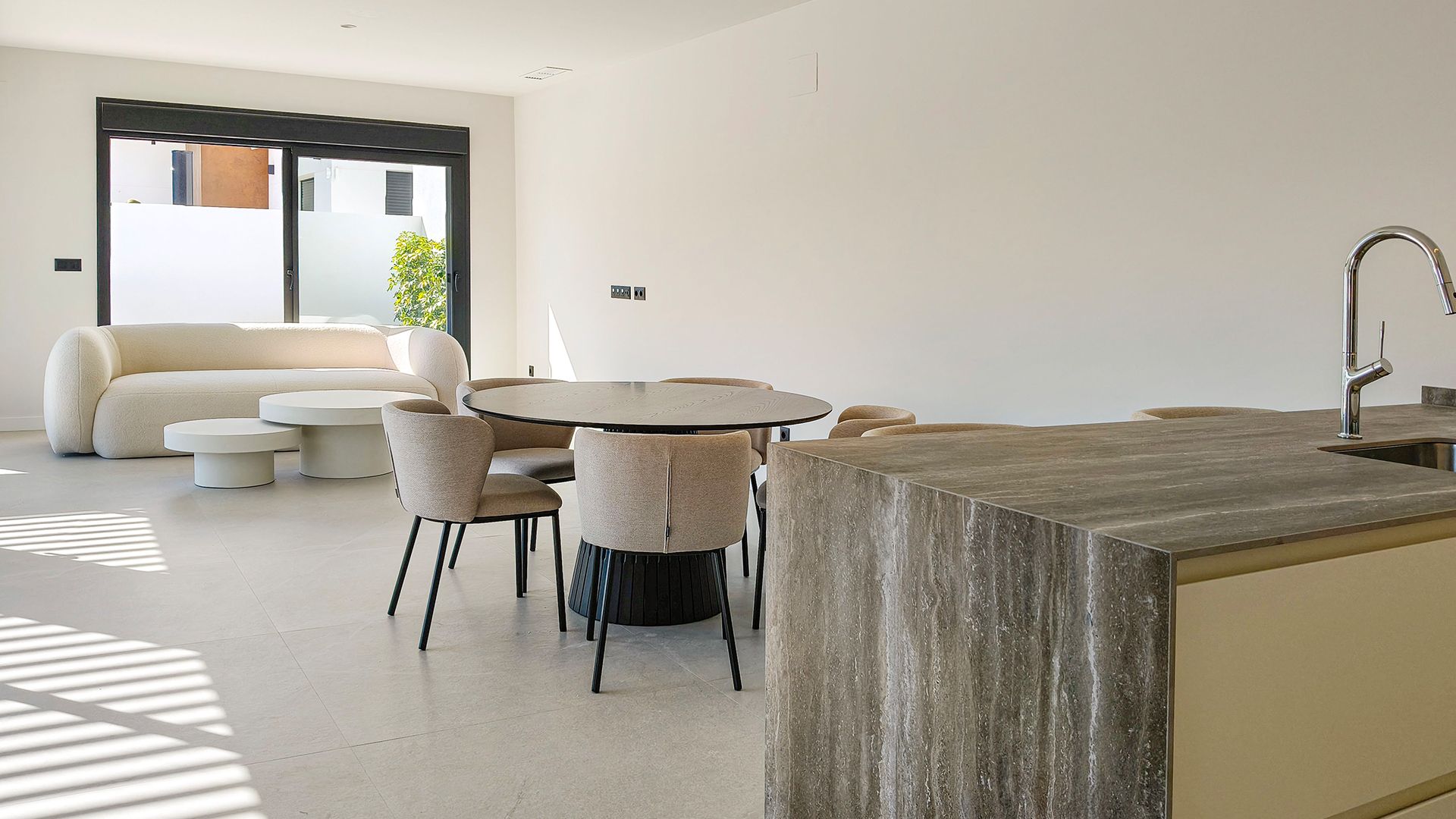 Dining area with kitchen