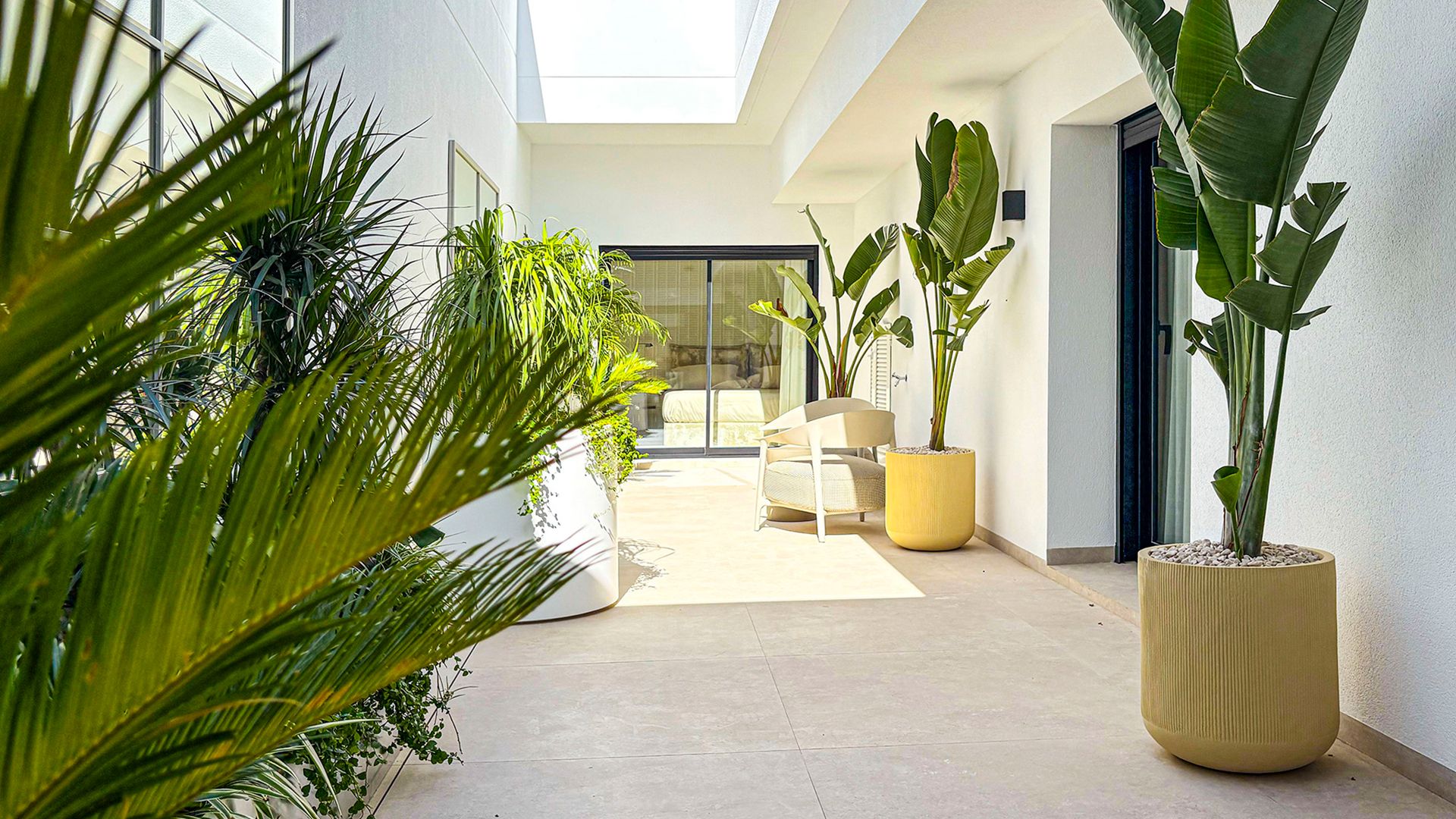 Planted patio