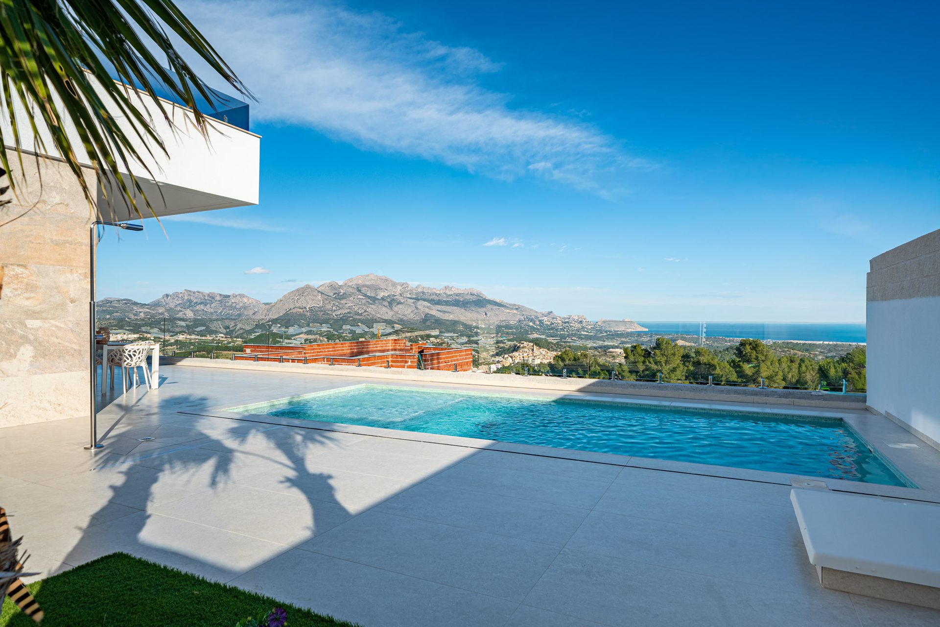 Poolvilla ebenerdig – Luftaufnahme