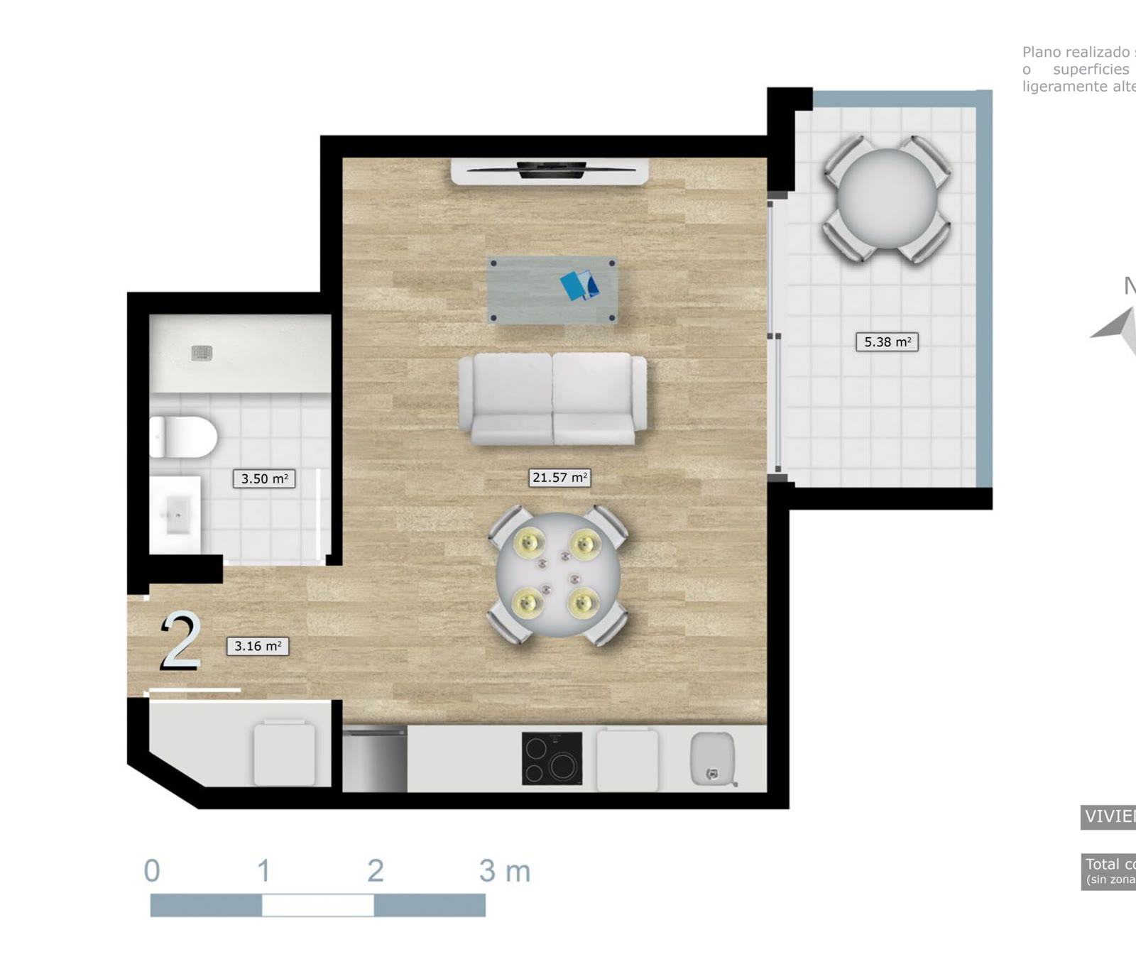 Floor plan of the apartment