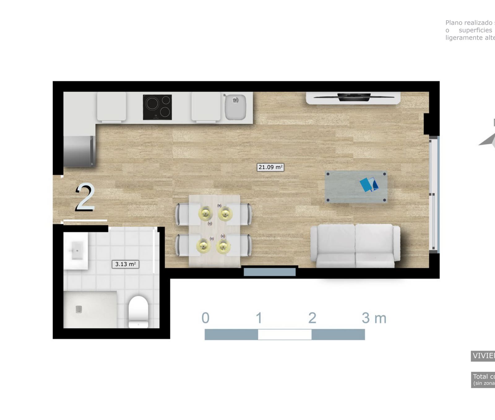 Floor plan of the apartment