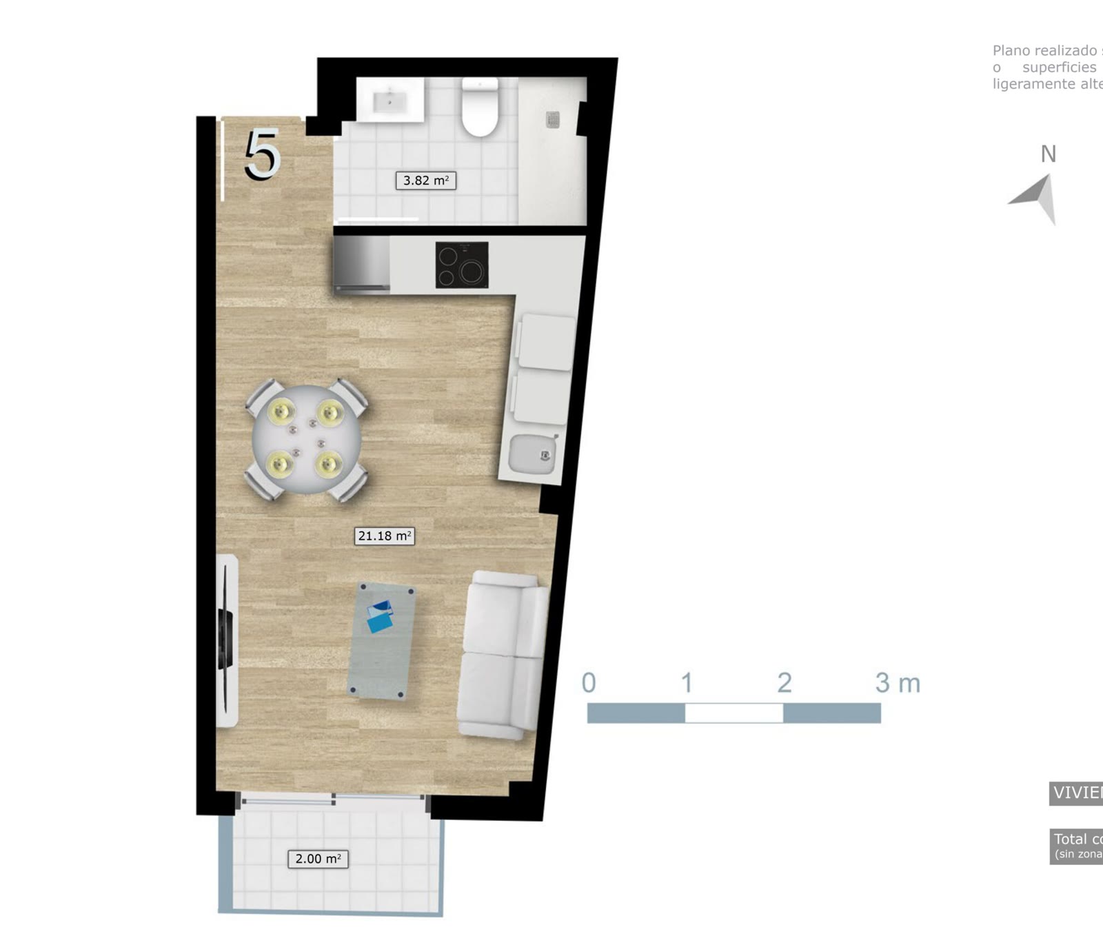 Floor plan of the apartment