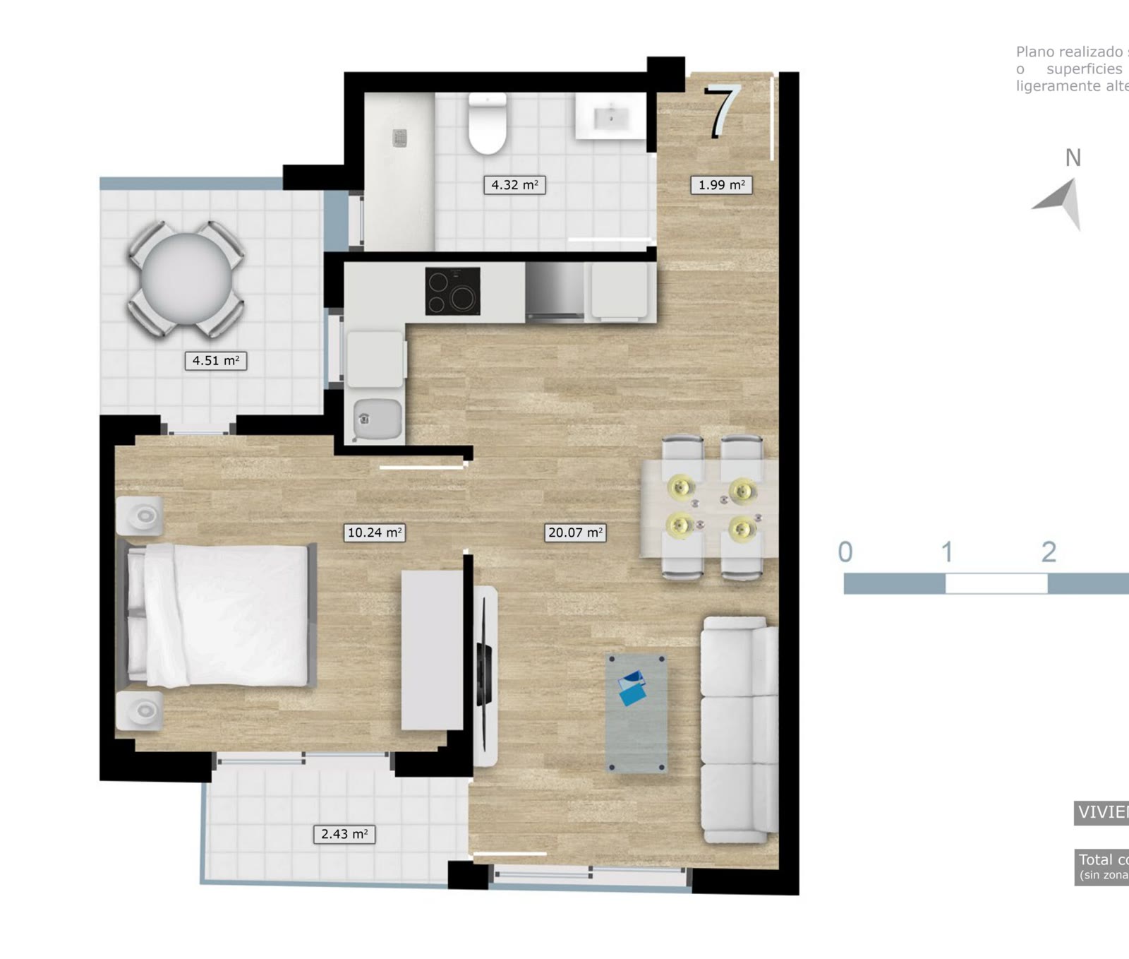 Floor plan of the apartment
